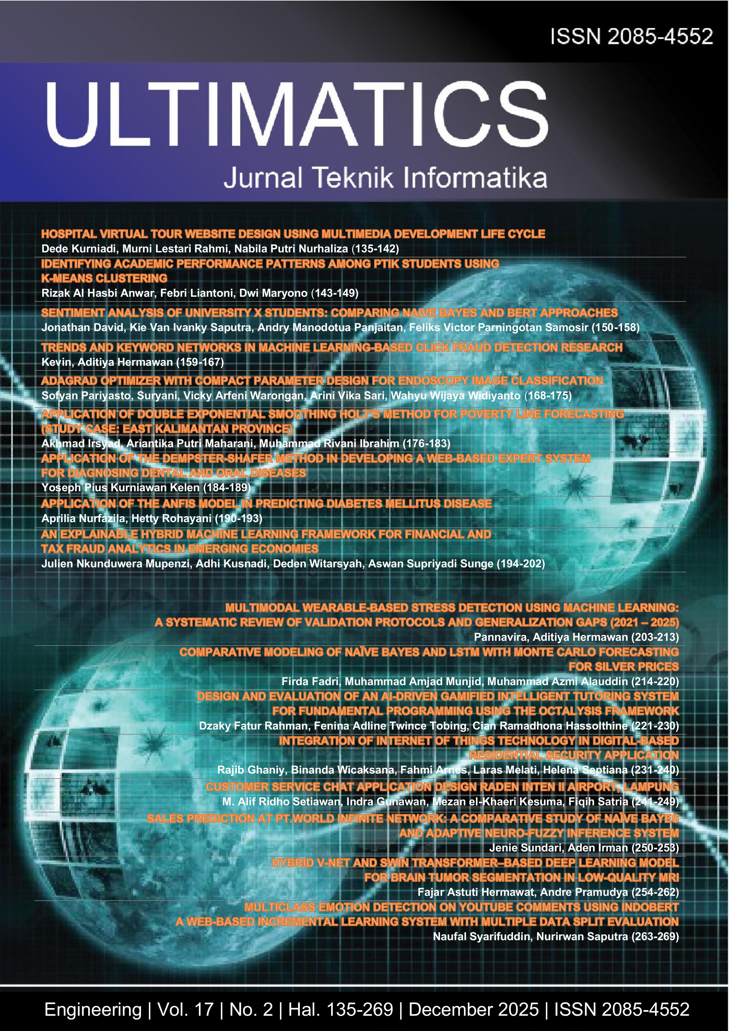					View Vol. 17 No. 2 (2025): Ultimatics : Jurnal Teknik Informatika
				