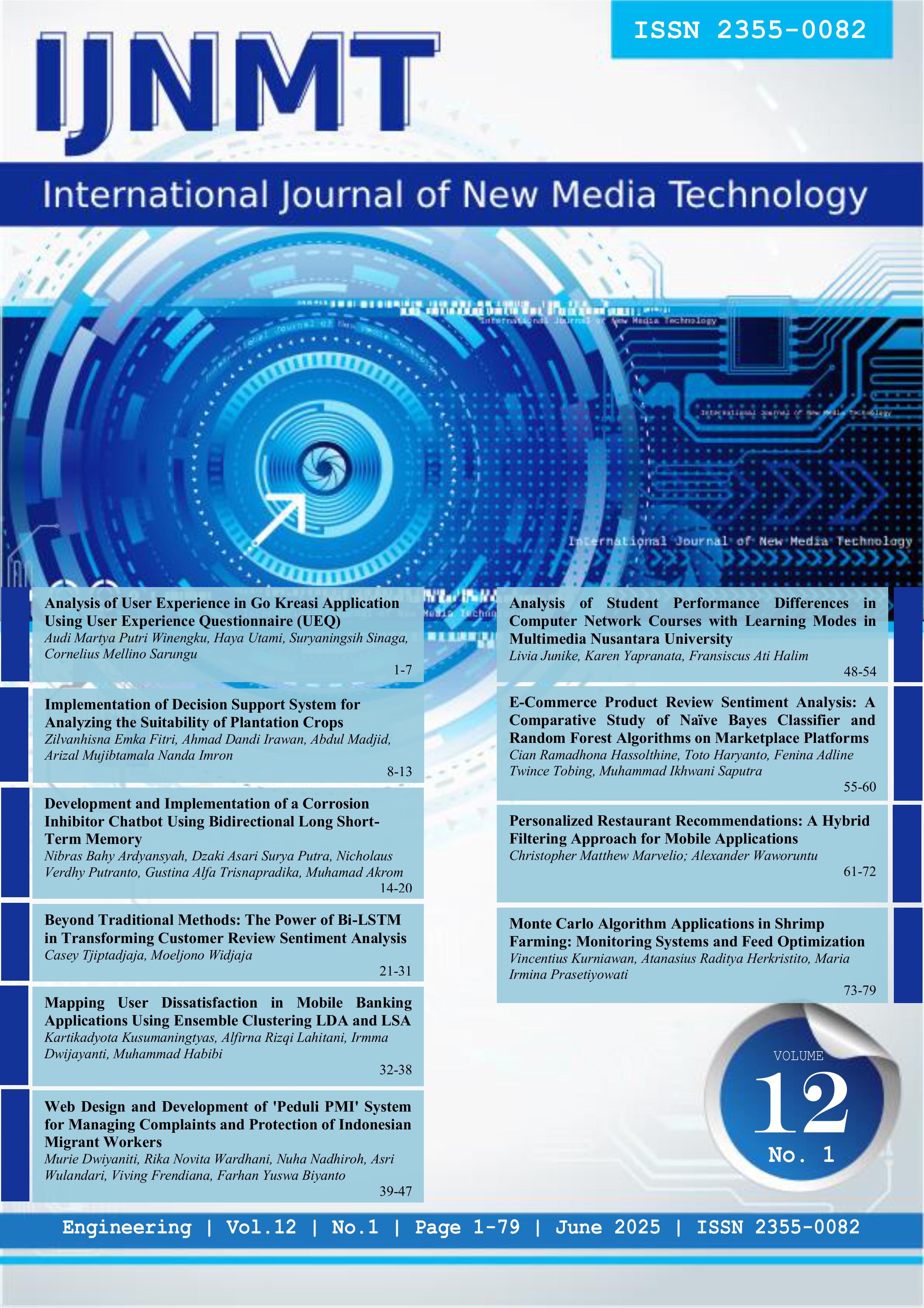 					View Vol. 12 No. 1 (2025): Vol 12 No 1 (2025): IJNMT (International Journal of New Media Technology)
				